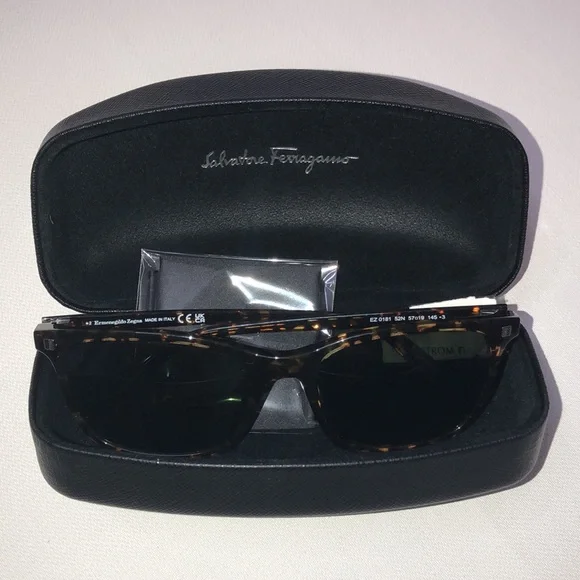 Ermenegildo Zegna 57MM Rectangular Sunglasses